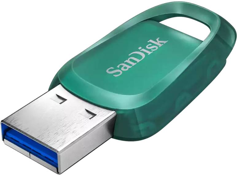 64Gb SanDisk Ultra Eco SDCZ96-064G-G46, USB3.2, Green