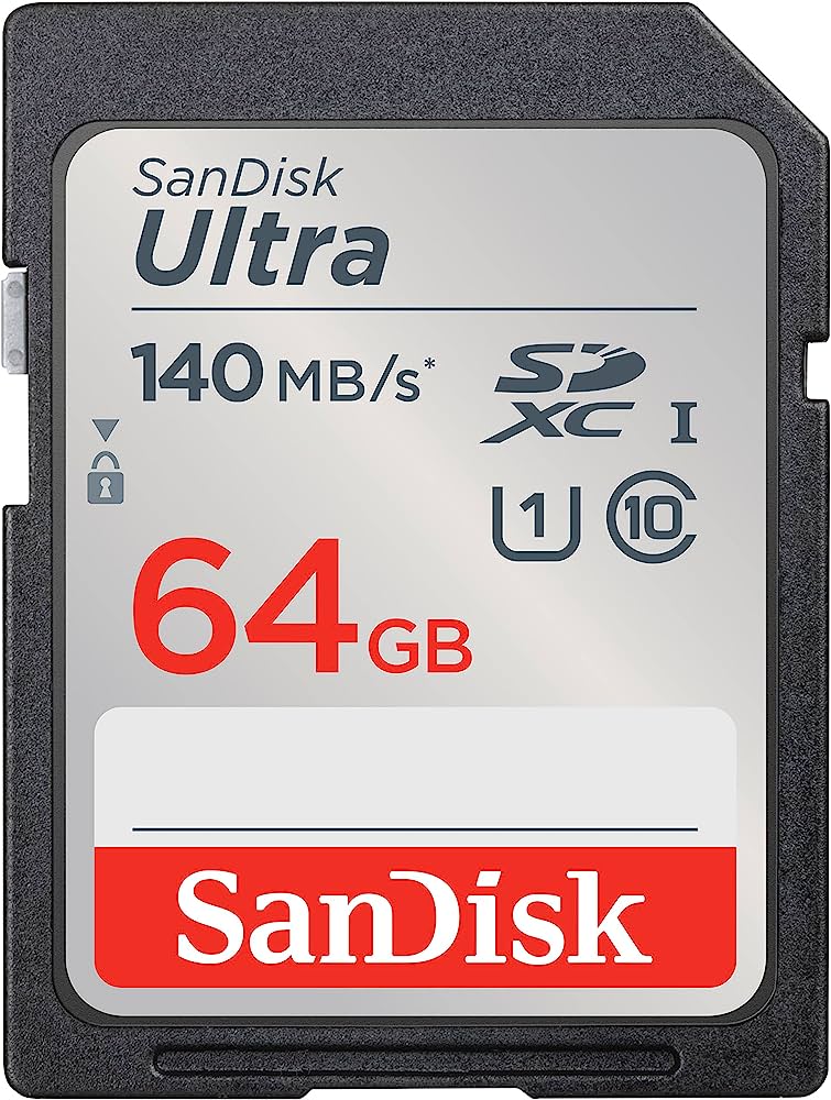 Карта памяти 64Gb SanDisk Ultra SDSDUNB-064G-GN6IN, SD, SDXC Class 10, UHS-I U1