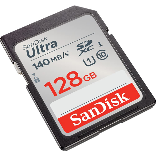 Карта памяти 128Gb SanDisk Ultra SDSDUNB-128G-GN6IN, SD, SDXC Class 10, UHS-I U1