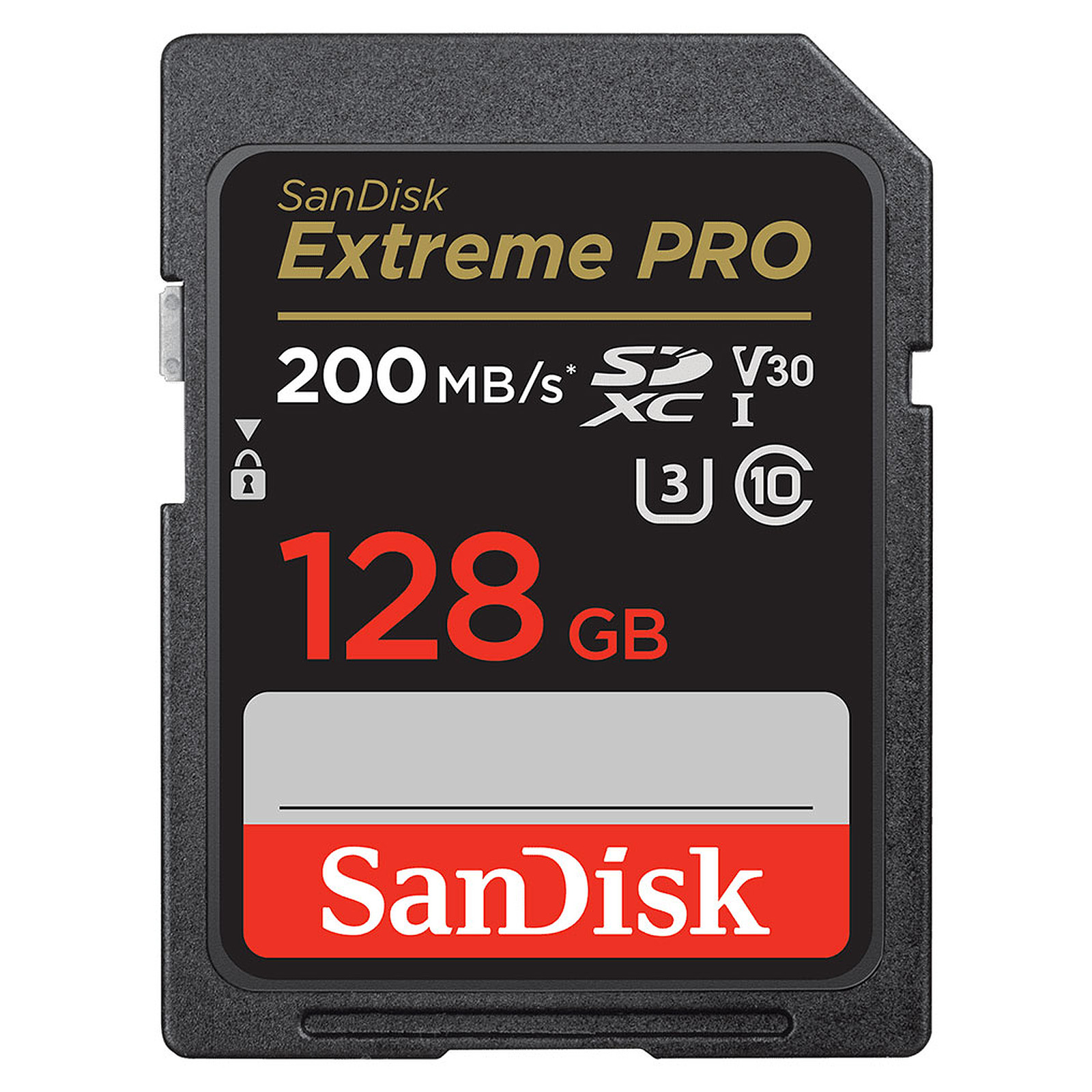 Карта памяти 128Gb SanDisk Extreme Pro SDSDXXD-128G-GN4IN, SD, SDXC Class 10, UHS-I U3
