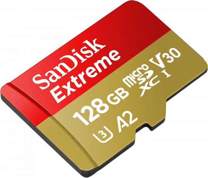 Карта памяти 128Gb SanDisk Extreme SDSQXAA-128G-GN6MN, SD Micro, SDXC Class 10, UHS-I U3