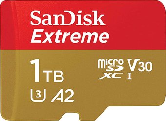 Карта памяти 1Tb SanDisk Extreme (SDSQXAV-1T00-GN6MA), SD Micro, SDXC Class 10, UHS-I U3