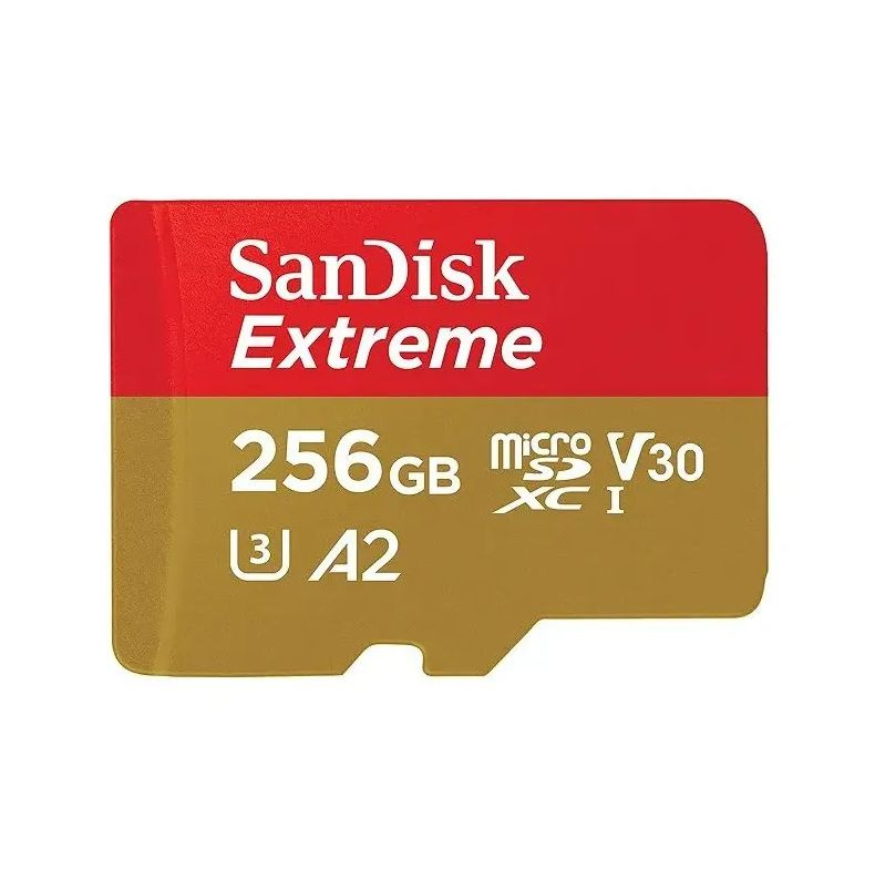 Карта памяти 256Gb SanDisk Extreme SDSQXAV-256G-GN6MN, SD Micro, SDXC Class 10, UHS-I U3