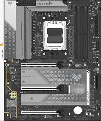 Материнская плата Sapphire B850A NITRO+ WIFI7, AM5, (DP, HDMI), 4xDDR V, ATX