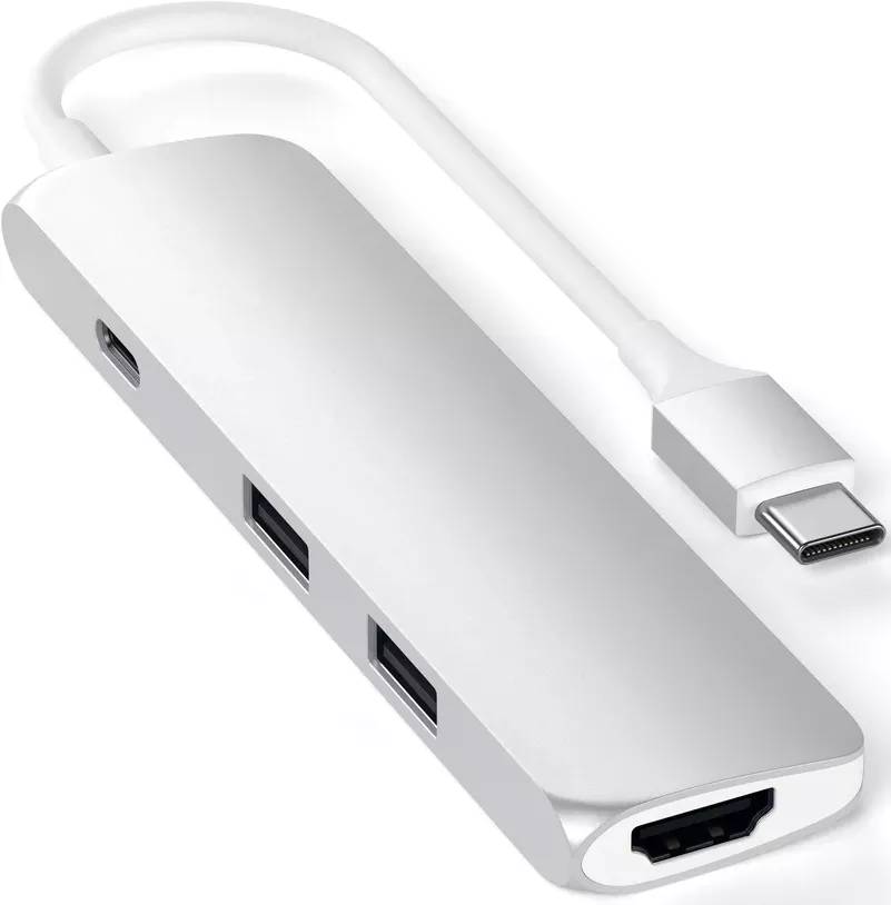 Док-станция Satechi Slim ST-CMAS, 2xUSB-A, USB-C, HDMI