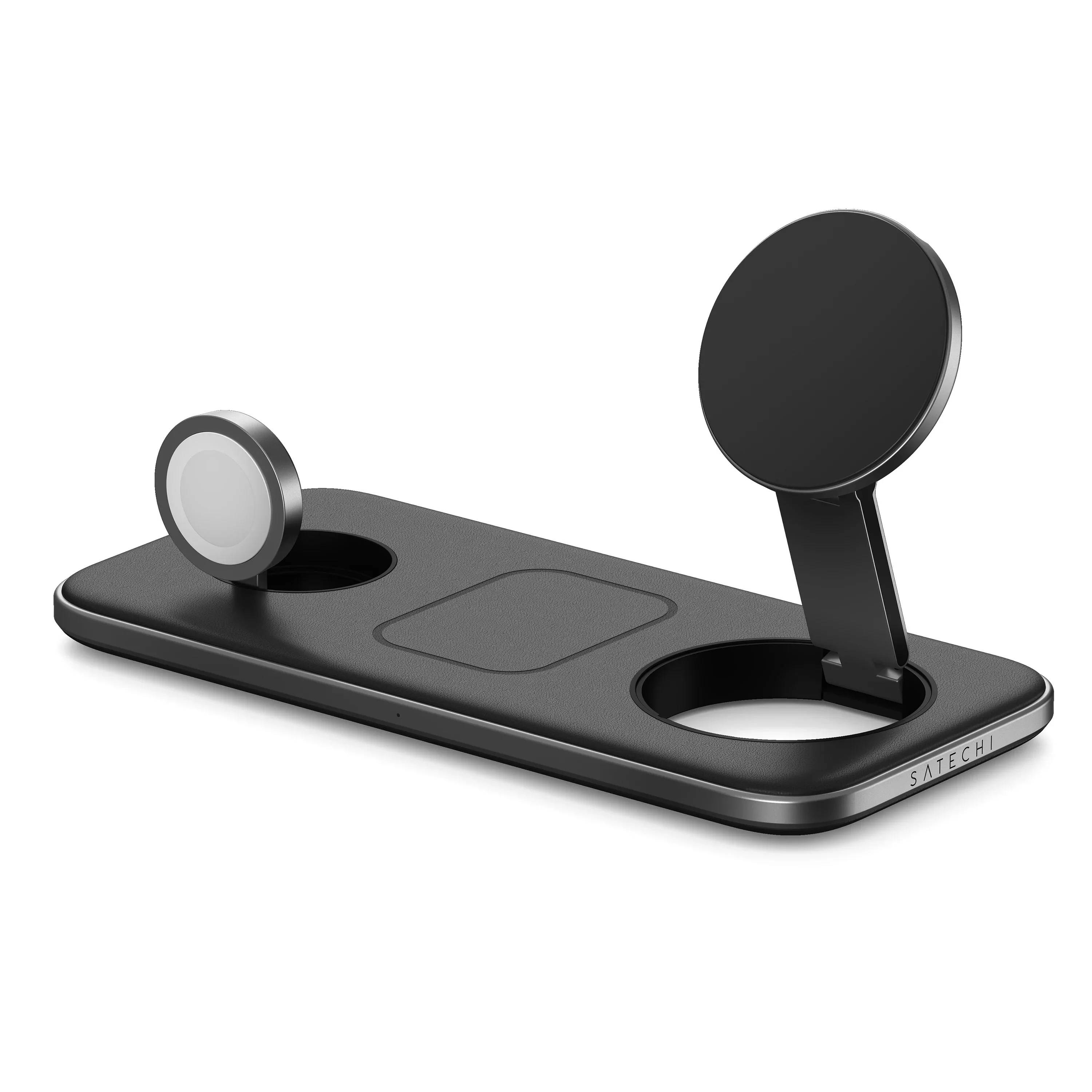 Беспроводное ЗУ Satechi Qi2 Trio Wireless Charging Pad ST-QTPM-EA, черный