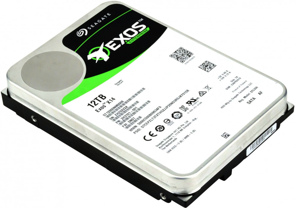 12Tb Seagate Exos X14 ST12000NM0008, 7200rpm, SATA III, 256Mb