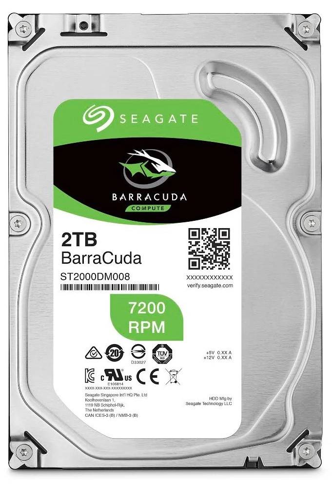2Tb Seagate Barracuda ST2000DM008, 7200rpm, 3.5", SATA III, 256Mb (ТОЛЬКО В СОСТАВЕ ПЭВМ)