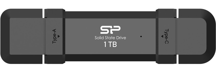 Внешний SSD 1Tb Silicon Power DS72 SP001TBUC3S72V1K, USB3.2 + USB Type-C, Black