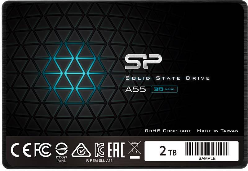 2Tb SSD Silicon Power Ace A55 SP002TBSS3A55S25, 2.5", (500/450), SATA III