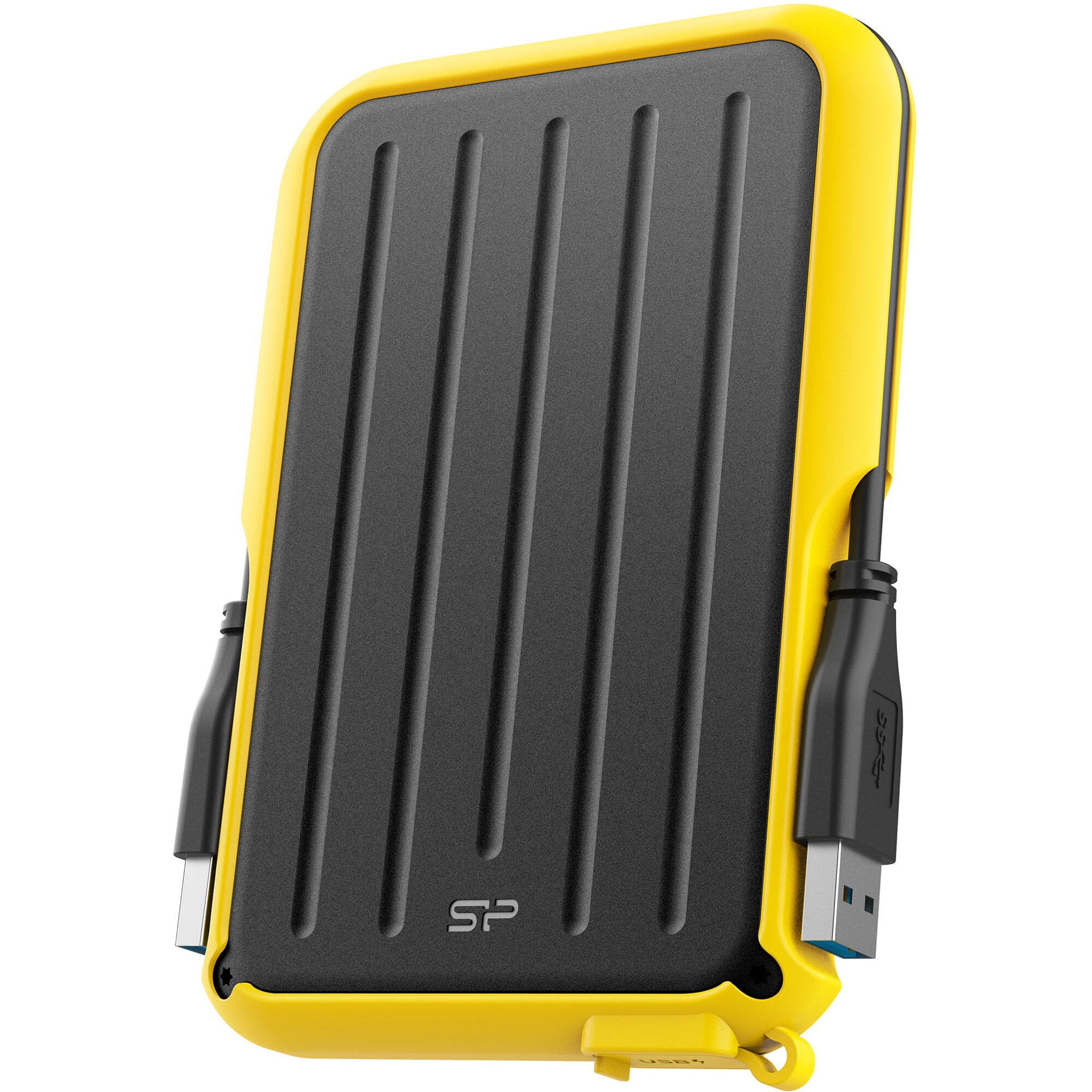 Внешний HDD 1Tb Silicon Power Armor A66 SP010TBPHD66SS3Y, USB3.2, Yellow/Black
