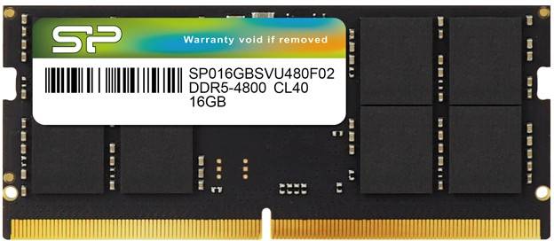 Оперативная память для ноутбука 16Gb Silicon Power SP016GBSVU480F02, SODIMM DDR V, PC-38400, 4800MHz