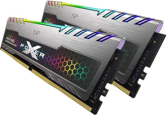 Оперативная память 16Gb Silicon Power XPower Turbine RGB SP016GXLZU360BDB, DDR IV, PC-28800, 3600MHz, kit 2x8Gb
