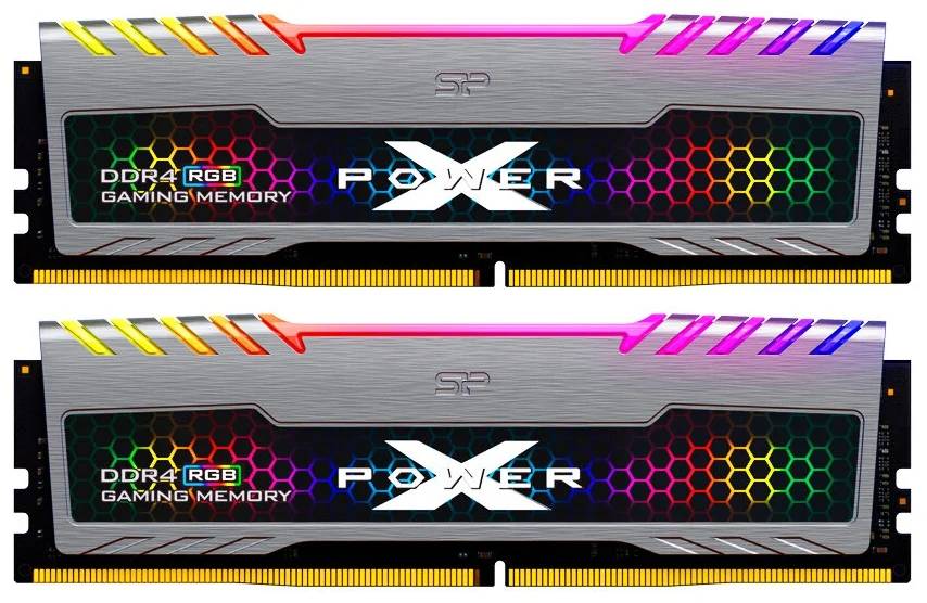 Оперативная память 32Gb Silicon Power XPower Turbine RGB SP032GXLZU360BDB, DDR IV, PC-28800, 3600MHz, kit 2x16Gb