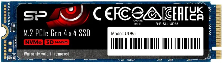 250Gb SSD Silicon Power UD85 SP250GBP44UD8505, (3300/1300), NVMe M.2