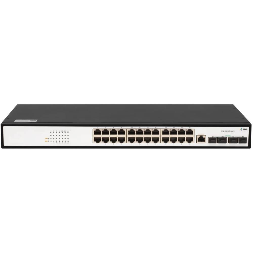 Коммутатор SNR SNR-S5110G-24TX, 24xLAN 1Gbps, 4xSFP+