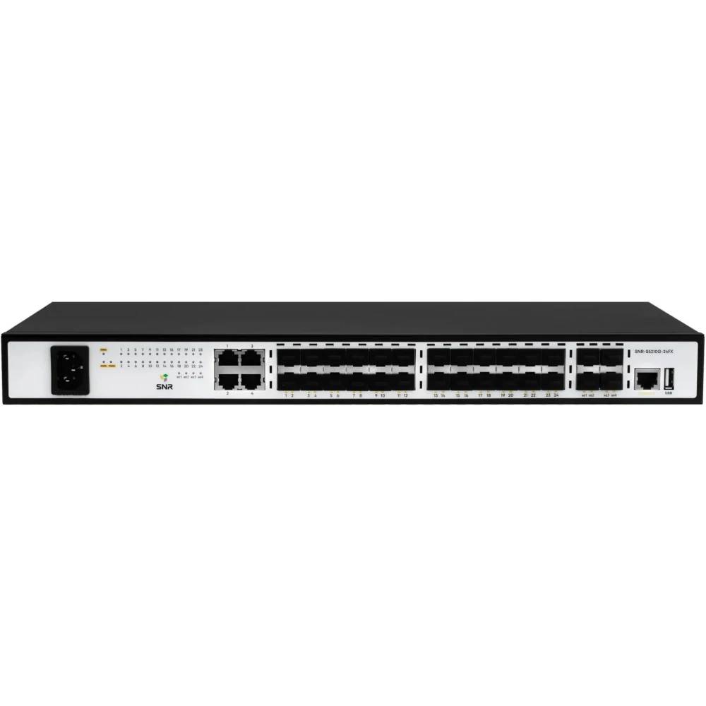 Коммутатор SNR SNR-S5210G-24FX, 24xLAN 1Gbps, 4xSFP+