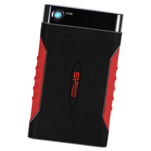 Внешний HDD 1Tb Silicon Power Armor A15 SP010TBPHDA15S3L, USB3.0, черный-красный