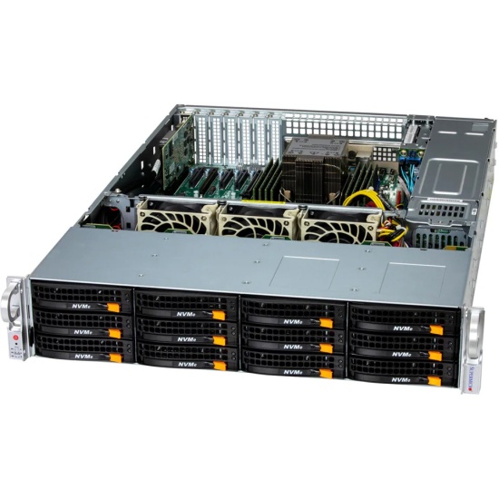 Сервер SuperServer 522B-ACR12H (SSG-522B-ACR12H), Xeon 6520P, 256Gb(8xDDR V), 2x2.5"/12x3.5", 2x1200Вт, 2U