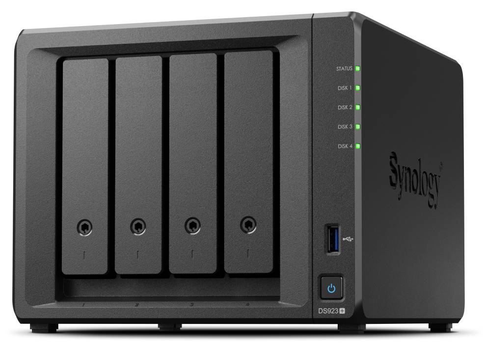 NAS сервер Synology DS923+, 4x2.5/3.5" SATA III, 2xLan1Gb, 2xUSB3.2