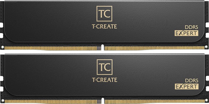 Оперативная память 32Gb Team T-Create Expert Black CTCED532G6400HC40BDC01, DDR V, PC-51200, 6400MHz, kit 2x16Gb