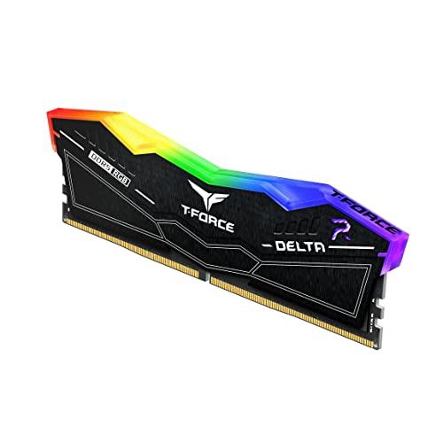 Оперативная память 32Gb Team T-Force Delta RGB Black FF3D532G5600HC36BDC01, DDR V, PC-44800, 5600MHz, kit 2x16Gb