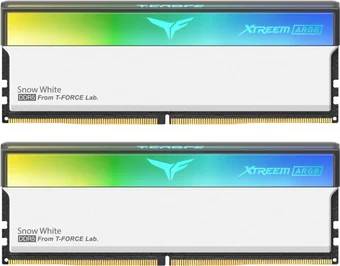 Оперативная память 32Gb Team T-Force Xtreem ARGB White FFAD532G6000HC30DC01, DDR V, PC-48000, 6000MHz, kit 2x16Gb