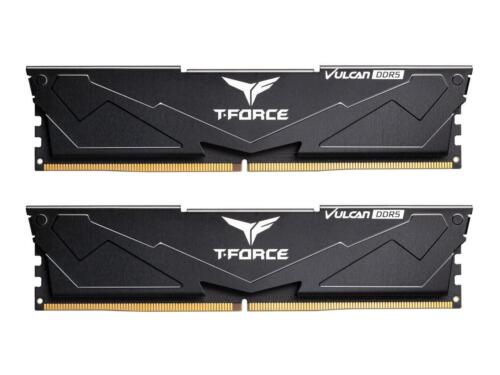 Оперативная память 32Gb Team T-Force Vulcan Black FLBD532G6000HC38ADC01, DDR V, PC-48000, 6000MHz, kit 2x16Gb