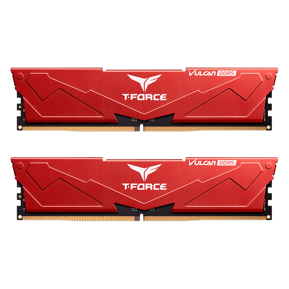 Оперативная память 32Gb Team T-Force Vulcan Red FLRD532G6000HC30DC01, DDR V, PC-48000, 6000MHz, kit 2x16Gb