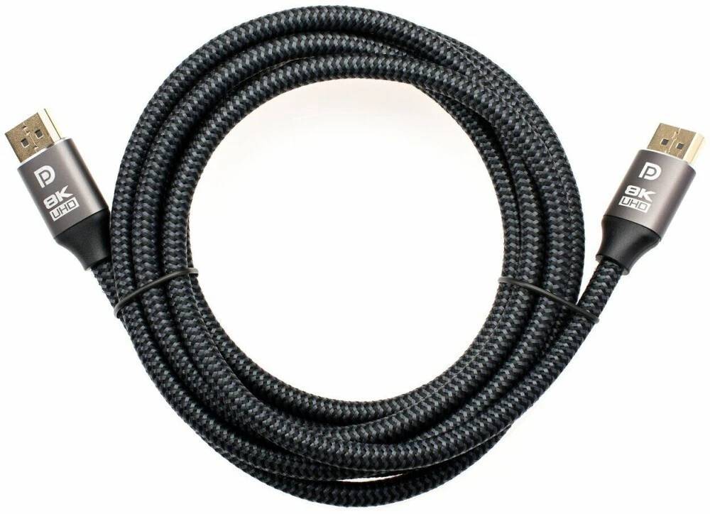 Кабель DP (20M) - DP (20M), 3м, Telecom TCG750-3M, черный