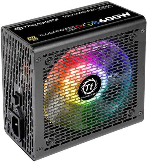 Блок питания 600Вт, Thermaltake Toughpower GX1 RGB TP-600AH2NKG (PS-TPD-0600NHFAGE-1), 80 Plus Gold, APFC, ATX
