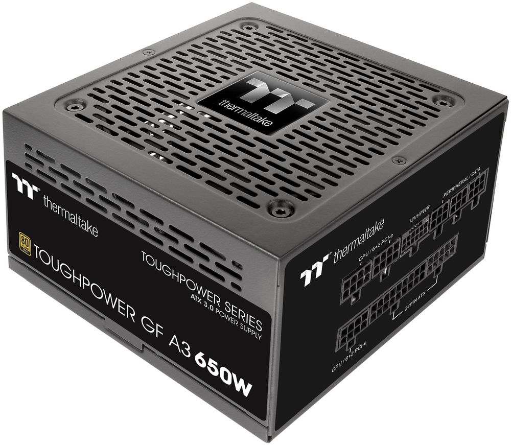 Блок питания 650Вт, Thermaltake Toughpower GF A3 TTP-650AH2FKG (PS-TPD-0650FNFAGE-H), 80 Plus Gold, APFC, ATX