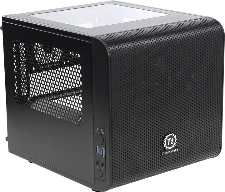 Корпус Thermaltake Core V1 Black CA-1B8-00S1WN-00, без БП, mini-ITX