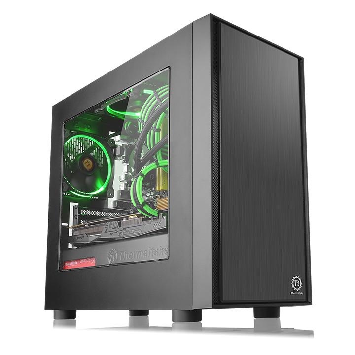 Корпус Thermaltake Versa H17 Window Black CA-1J1-00S1WN-00, без БП, mATX