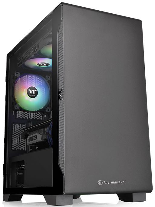 Корпус Thermaltake S100 TG Black CA-1Q9-00S1WN-00, без БП, ATX