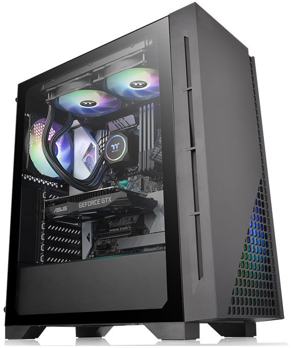 Корпус Thermaltake H330 TG Black (CA-1R8-00M1WN-00), без БП, ATX