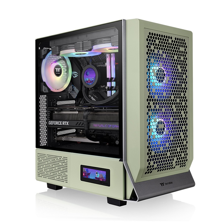 Корпус Thermaltake Ceres 300 TG ARGB Matcha Green CA-1Y2-00MEWN-00, без БП, E-ATX