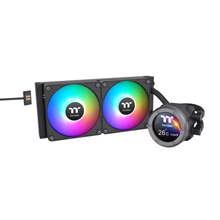 Жидкостное охлаждение Thermaltake TH280 V2 Ultra EX ARGB (CL-W416-PL14SW-A) (LGA1700 Ready)