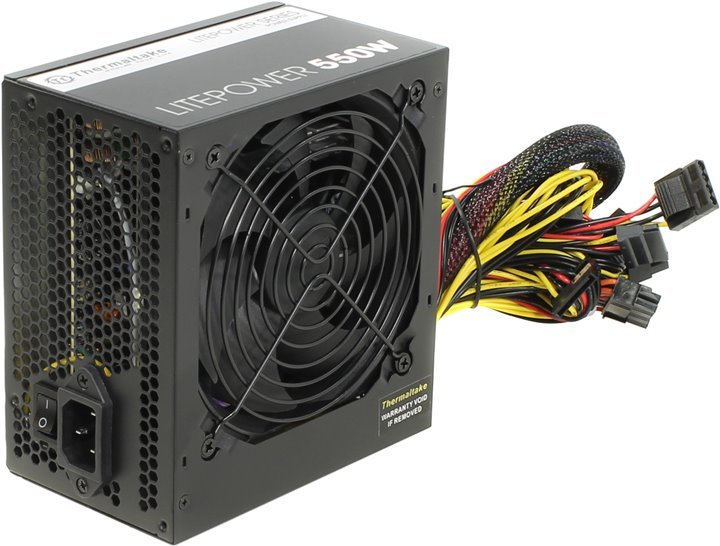 Блок питания 550Вт, Thermaltake Litepower LTP-550AL2NK (PS-LTP-0550NPCNEU-2), APFC, ATX