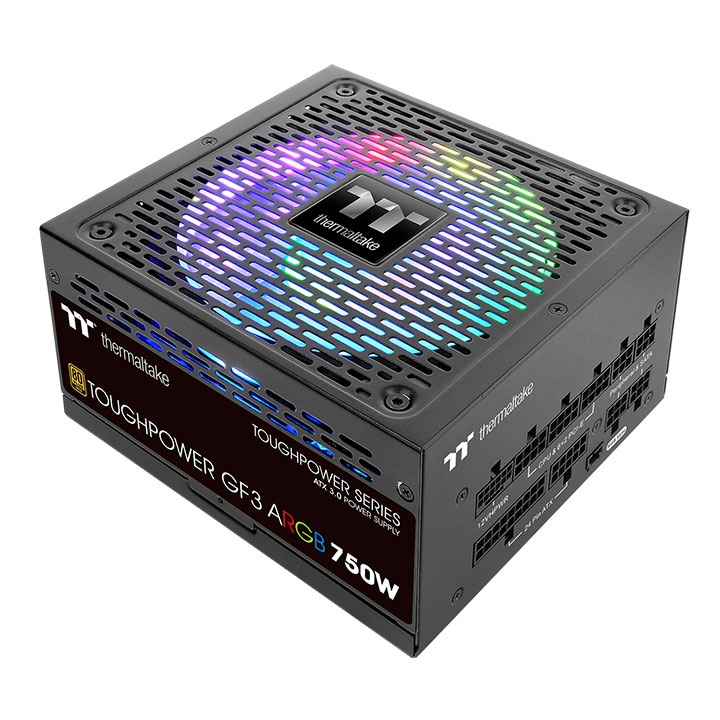 Блок питания 750Вт, Thermaltake Toughpower GF3 ARGB TTP-750AH3FSG-3 (PS-TPD-0750F4FAGE-1), 80 Plus Gold, APFC, ATX