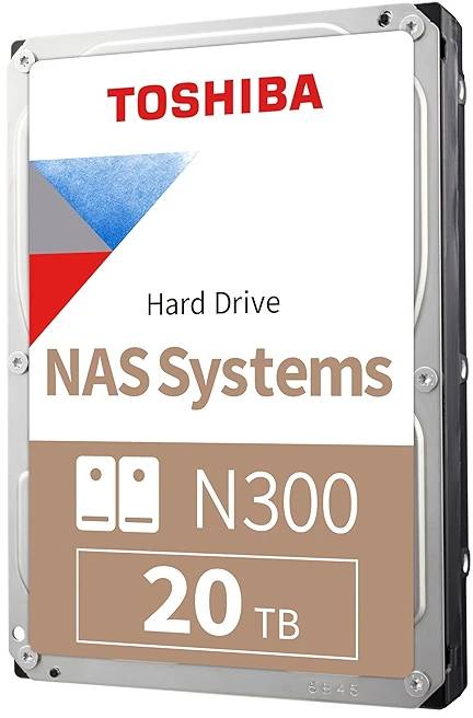 20Tb Toshiba N300 NAS, HDWG82AXZSTA, 7200rpm, SATA III, 1024Mb