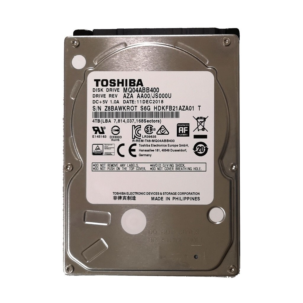 4Tb Toshiba MQ04ABB400, 5400rpm, 2.5", SATA III, 128Mb