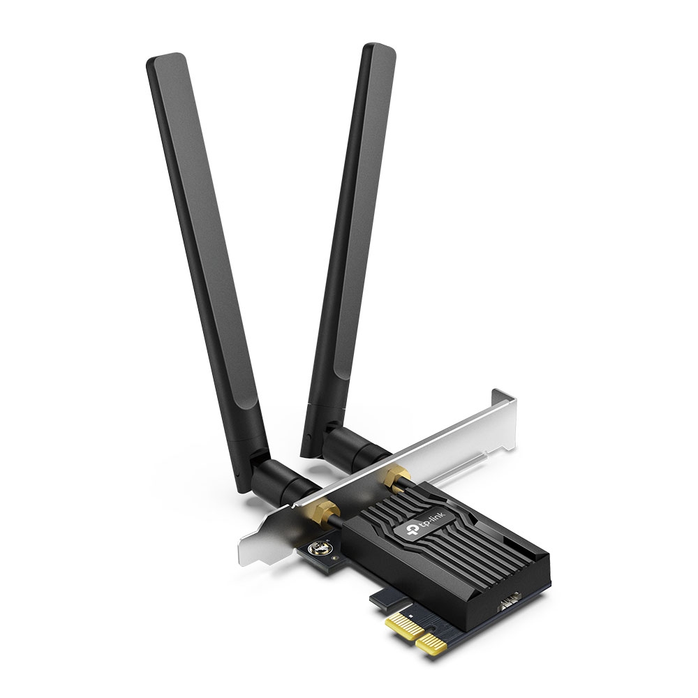 Сетевая карта Wi-Fi, Tp-Link Archer TX55E, 2.4/5GHz, 2976MBps, PCI-Ex1