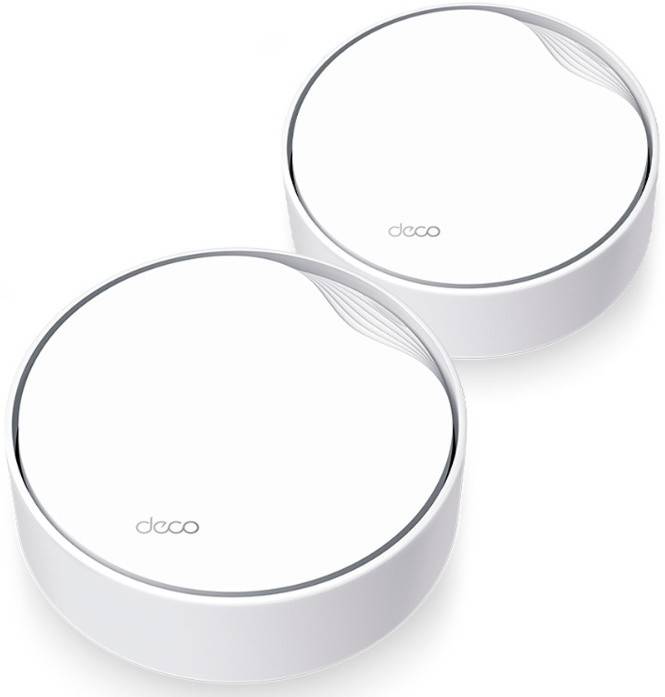Точка доступа Wi-Fi TP-Link Deco X50-PoE (2-pack), 2.4/5GHz, 2976Mbps, 1xWAN/LAN 1Gbps, 1x2.5Gbps