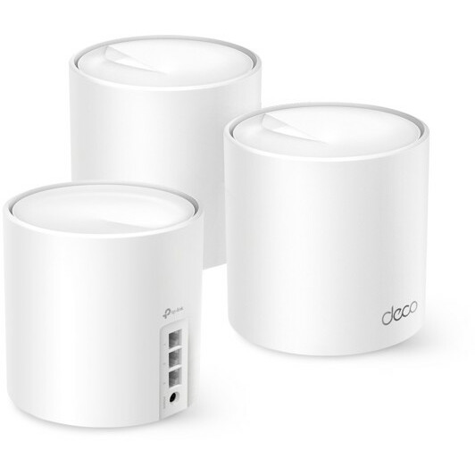 Точка доступа Wi-Fi TP-Link Deco X50 (3-pack), 2.4/5GHz, 2402Mbps, 3xLAN 1Gbps