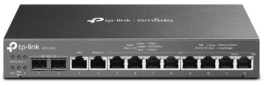 Роутер TP-Link ER7212PC, 8xLAN 1Gbps, 1xWAN/LAN 1Gbps, 1xWAN, 2xSFP