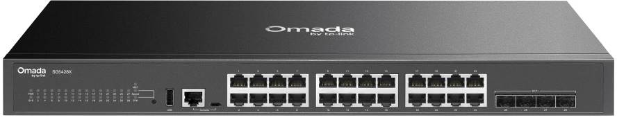 Коммутатор TP-Link SG5428X, 24xLan 1Gbps, 4xSFP+ 10Gbps