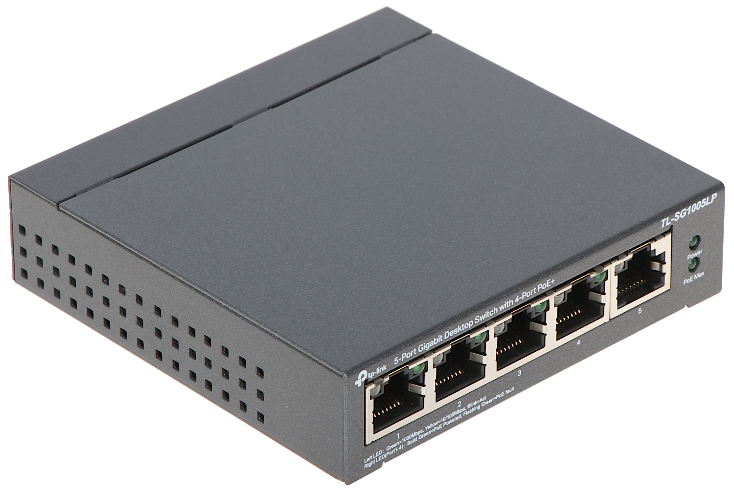 Коммутатор TP-Link TL-SG1005LP, 5xLAN 1Gbps, PoE