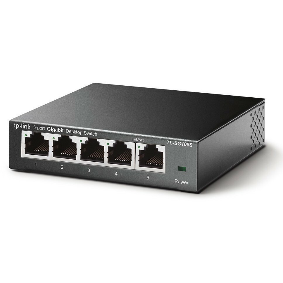 Коммутатор TP-Link TL-SG105S, 5xLAN 1Gbps