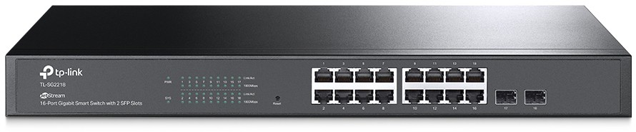 Коммутатор TP-Link TL-SG2218, 16xLAN 1Gbps, 2xCombo (1Gbps/SFP)